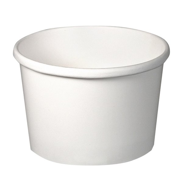 Dart Flexstyle Double Poly Paper Containers, 8 oz, White, PK500 HS4085-2050